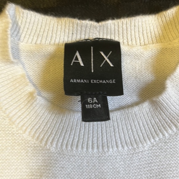 ARMANI EXCHANGE>>Authentic Boy’s sweater. Size 6. Will fit 5T-6T. - Picture 3 of 7